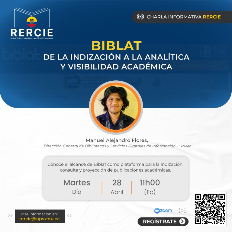📚🔎»Biblat: de la indización a la analítica y visibilidad académica» – Charla RERCIE